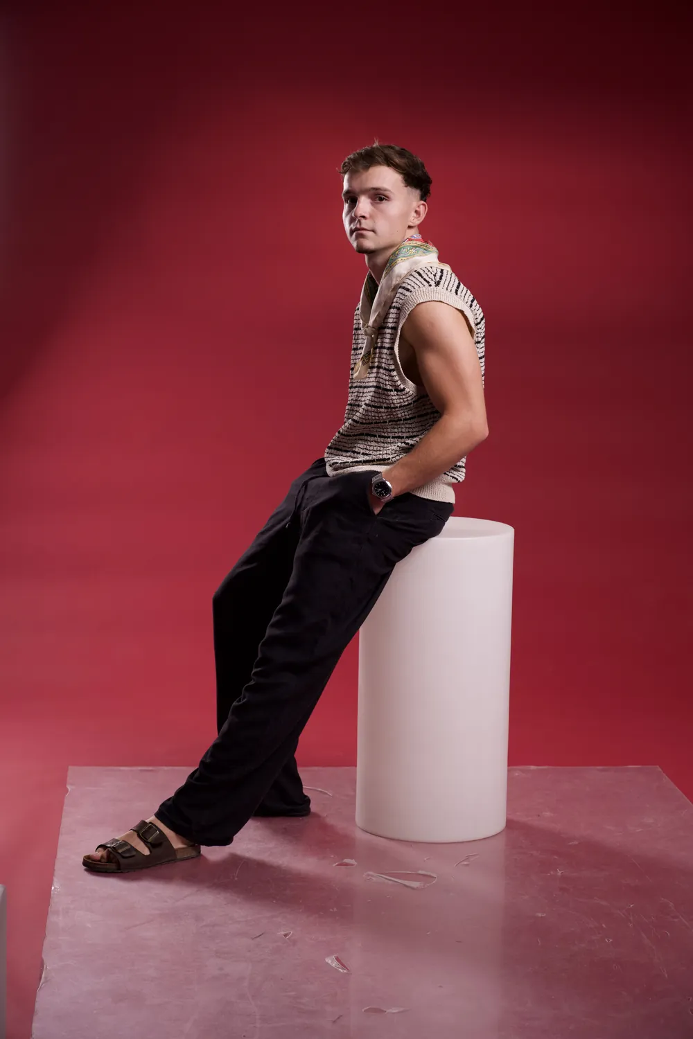 Kotto seated